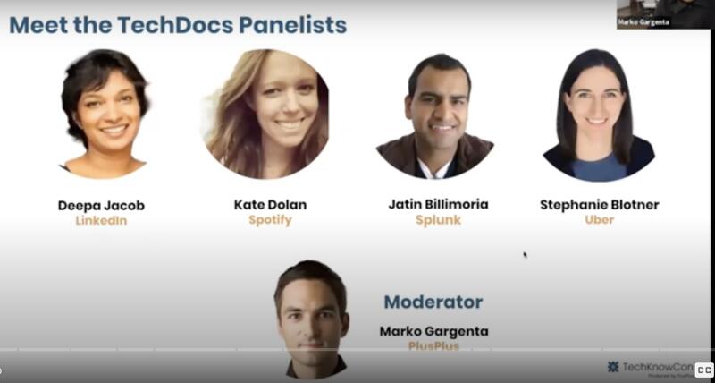 Plus Plus TechDoc Panelists